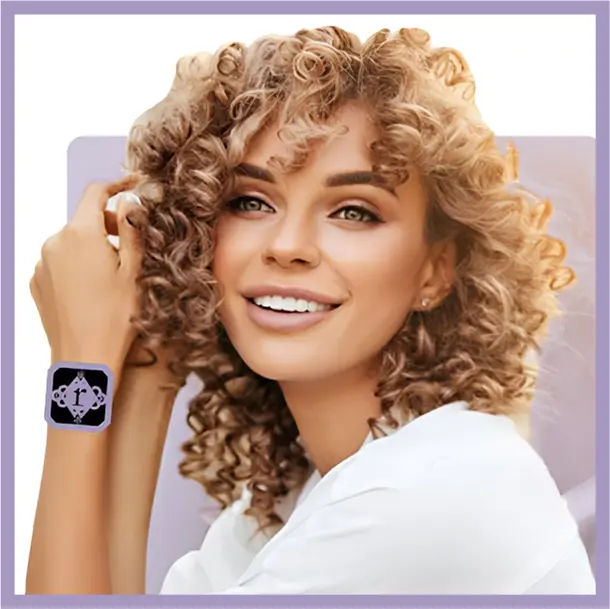 A woman with blonde hair and wearing a watch.